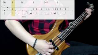 Smash Mouth  All Star Bass Cover Play Along Tabs In Video [upl. by Bui754]