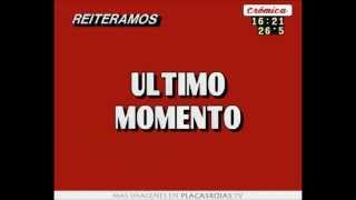 ÚLTIMO MOMENTO FUE PRIMICIA DE CRÓNICA TV [upl. by Minny]