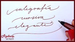 ✍️ Caligrafía Cursiva Elegante Alfabeto en Minúsculas y Mayúsculas [upl. by Magena928]