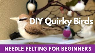 DIY Needle Felting Birds for Beginners [upl. by Fritzsche103]