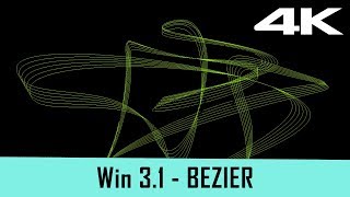 Windows 31 Screensaver  Bezier 4K [upl. by Adeuga]