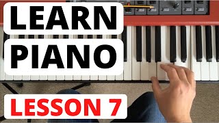 How To Play Piano for Beginners Lesson 7  Quavers Eighth Notes And Accidentals [upl. by Lion]