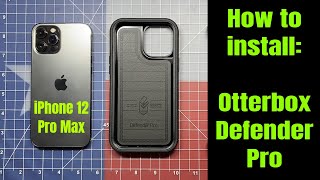 Otterbox Defender Pro for iPhone 12 Pro Max  How To Install [upl. by Rohn]