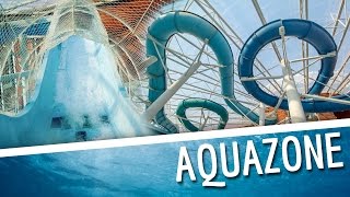 Aquazone  National Aquatic Centre  All Water Slides Onride [upl. by Nnyla]