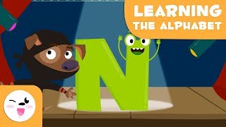 Learn the letter quotNquot with Nick the ninja  Learning the alphabet  Phonics For Kids [upl. by Aruat]