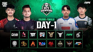 PUBG Mobile NEPX Showdown  Grand Finals Day 1 [upl. by Wandis]