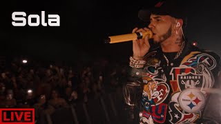 Anuel AA  Sola Live Performance [upl. by Eenahs]