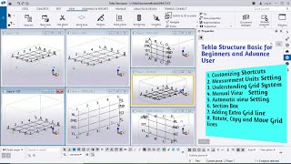 Tekla Structure Basic for Beginners and Advance Users [upl. by Olinde]