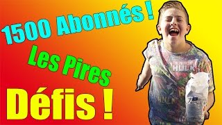 MICHOU  LES PIRES DÉFIS DU MONDE  VIDÉO SPÉCIAL 1000 ABONNÉS [upl. by Ellehcim357]