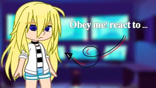 Obey me Reacts to FMc as Rachel Gardner [upl. by Yelehsa]