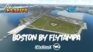 MSFS  FlyTampa  KBOS Boston Logan International Airport [upl. by Kev]