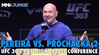 UFC 303 Pereira vs Prochazka 2 PostFight Press Conference [upl. by Nodanrb]