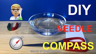 How to Make a Homemade Compass  DIY Compass [upl. by Argyres]