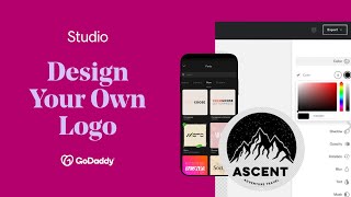 How to Design Your Own Logo  GoDaddy Studio [upl. by Lia]