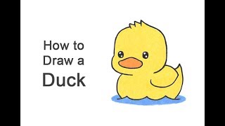 How to Draw a Duck Cartoon [upl. by Assel]