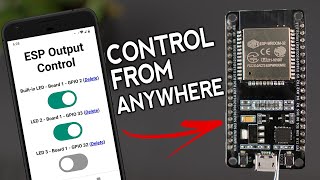 Control ESP32 and ESP8266 GPIOs from Anywhere in the World [upl. by Harat181]