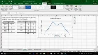 Microsoft Excel  How to Create A Frequency Polygon [upl. by Anaila]