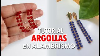 ARGOLLAS TEJIDAS EN ALAMBRISMO NUEVO TEJIDO TEJIDO EN TENDENCIA BISUTERIACONALAMBRE DIY JOYERIA [upl. by Osric448]