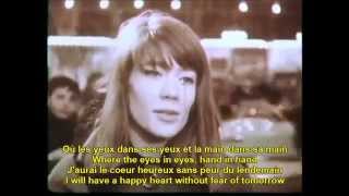 Tous les garcons et les filles Francoise Hardy French English Lyrics [upl. by Ger888]