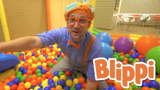 Learning With Blippi At An Indoor Playground For Kids  Educational Videos For Toddlers [upl. by Socha524]