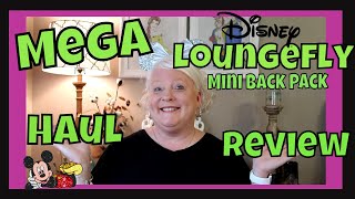 MEGA Loungefly Mini Backpack Haul and Review [upl. by Anitsirc]