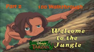 Disneys Tarzan PS1 100 Walkthrough  Part 2  Level 1 Welcome to the Jungle Hard [upl. by Bidget226]