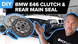 BMW E46 Clutch Flywheel amp Rear Main Seal Replacement DIY 330i 325i 330ci 323i 325ci amp More [upl. by Greerson]