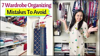 7 Wardrobe Organizing Mistakes To Avoid  Wardrobe Organization Ideas  Space Saving Ideas [upl. by Cecile]