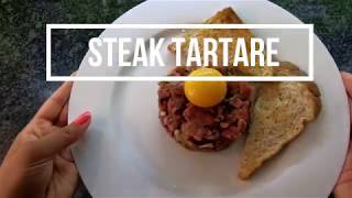 How to make Steak Tartare  EASY RECIPE [upl. by Uase]