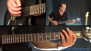 Ride the Lightning Guitar Lesson ChordsRhythms  Metallica [upl. by Aihsak41]