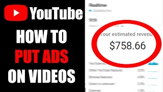 How to Put ads on YouTube Videos 2025 UPDATE [upl. by Gilud802]