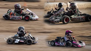 Kids Go Kart Practice Day at Perris Speedway Dirt Track [upl. by Atsedom]