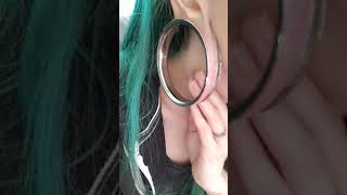 Plugs stretched ears 3 inches [upl. by Scrivenor]