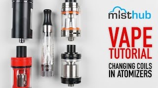 Vape Tutorial How To Change Coils On Vape Tanks amp Clearomizers [upl. by Anes]