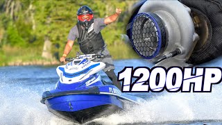 1200HP Turbo Jetski on 60PSI Runs 135MPH  FASTEST Jetski on the PLANET [upl. by Marasco]