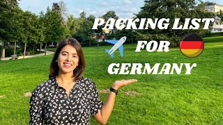 Packing for Germany  Things TO BRING amp NOT TO BRING  Moving to Germany from India Details and Tips [upl. by Mauchi]