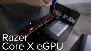 How to hook up the Razer Core X eGPU to a MacBook Pro [upl. by Eendys]