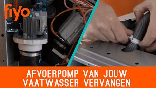 Afvoerpomp van jouw vaatwasser vervangen [upl. by Eenoj]