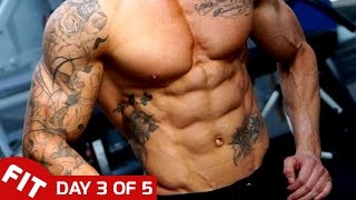 ABS TRAINING  ROSS DICKERSON DAY 3 OF 5 DAY SPLIT [upl. by Ynhoj]