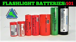 Flashlight Batteries 101 Quick and Simple Explanation [upl. by Refinne]