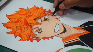 How To Draw Hinata Shoyo  Step By Step  Haikyuu [upl. by Sorenson]