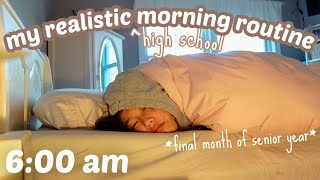 MY REALISTIC HIGH SCHOOL MORNING ROUTINE senior edition [upl. by Chapen]