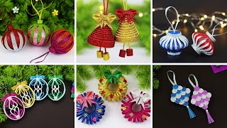 6 DIY Christmas Ornaments Decoration Ideas  Christmas Tree Decorations  Christmas Crafts [upl. by Acnalb]