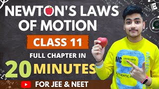 Laws Of Motion Class 11  Physics  For JEE amp NEET  Full Revision In 20 Minutes [upl. by Thomas619]