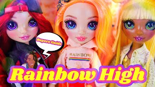 Rainbow High Dolls  In Depth Review Ruby Poppy amp Sunny [upl. by Ayet173]