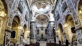 Palermo Sicily Italy A Walk Inside the Church of St Catherine [upl. by Atteirneh]