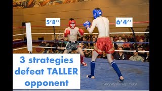 3 Strategies to defeat taller opponent 58quot vs 64quot Real Time FightSparring Footage [upl. by Reinertson]