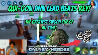 QuiGon Jinn Omicron beats REY Full Resistance team [upl. by Brigg]