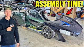 Rebuilding The Rarest Wrecked Mclaren Senna PART 5 [upl. by Nylirek]