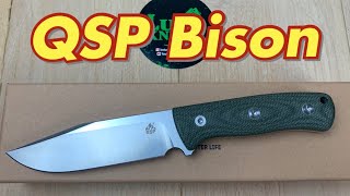 QSP Bison fixed blade knife Great ergos and sensible blade shape [upl. by Euqinorev223]